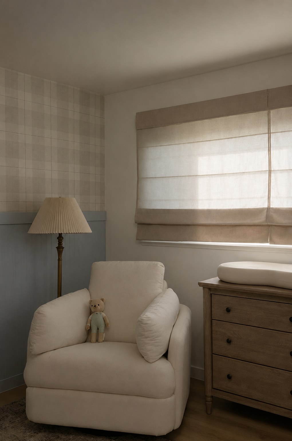 Toddler bedroom flooded with morning light through the window
